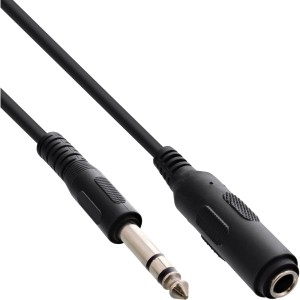 Przedłużacz jack 6,3 mm stereo męski/żeński 5 m