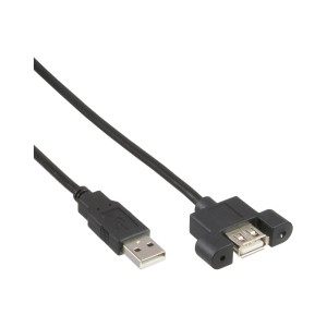 120szt. Kabel USB 2.0 w opakowaniu zbiorczym A męski na A żeński do wspornika gniazda 0,6 m