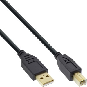 70szt. Kabel USB 2.0 w opakowaniu zbiorczym, męski A na męski B, czarny, 2 m