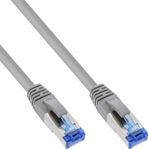 50szt. Kabel krosowy S/FTP kat. 6A, bezhalogenowy, 500 MHz, szary, 1,5 m