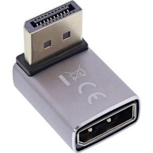 Adapter DisplayPort 1.4, DisplayPort męski/żeński, 90° w górę, 8K UHD