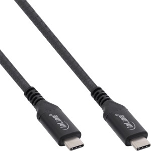 Kabel USB4, USB-C męski/męski, 8K60Hz, czarny, 1,5 m
