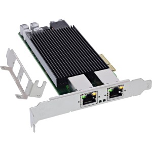Karta sieciowa Dual Gigabit, 2x RJ45 1 Gb/s, PCIe x4, PoE+