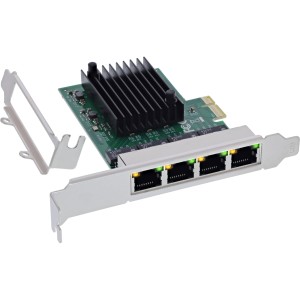Karta sieciowa Quad Gigabit, 4x RJ45 1 Gb/s, PCIe x1