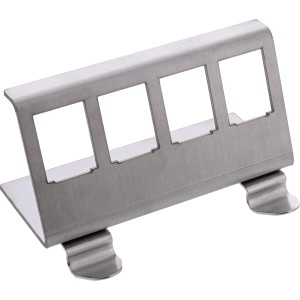 Montaż Keystone na szynie DIN, 4-portowy, metalowy