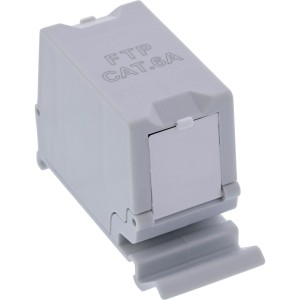 Złącze podwójne Cat.6A RJ45 do szyny typu top hat